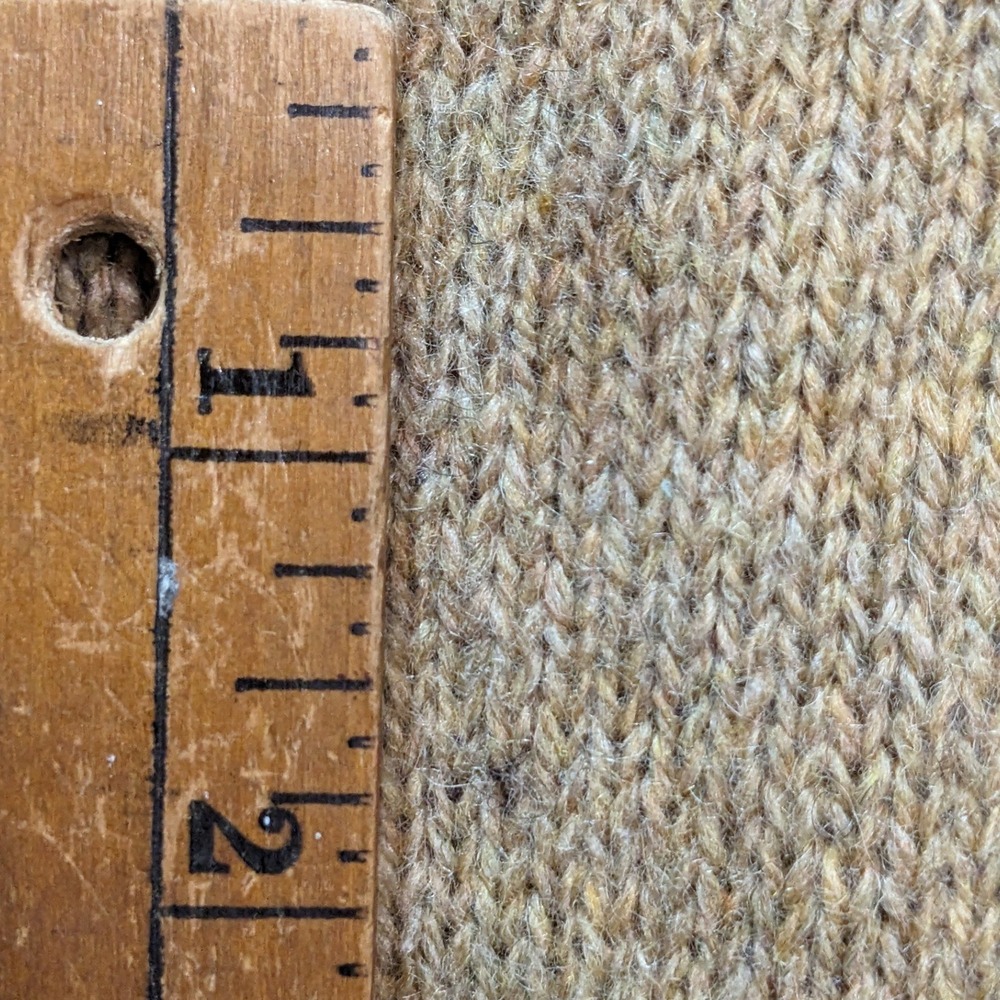 Vintage 60s 70s Puritan Aquamatic Wool Blend Sweater Vest Tan V-Neck USA Made L - Picture 6 of 8